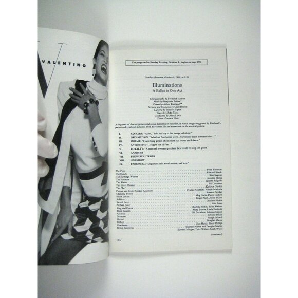 Kennedy Center Stagebill 1989 Joffrey Ballet Gerald Arpino Penelope Curry Miner - Picture 4 of 7